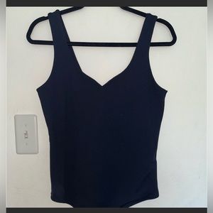 Abercrombie & Fitch Soft Seamless Sweetheart Bodysuit Medium Black